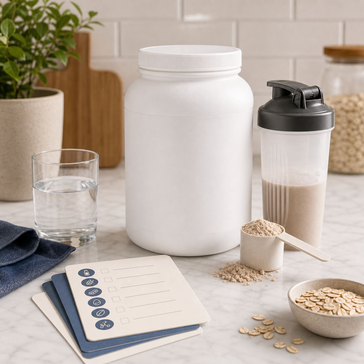 Non-branded protein product context